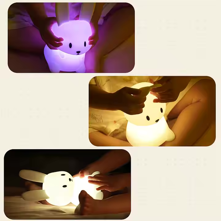 Veilleuse lapin – Un compagnon lumineux pour des nuits sereines
