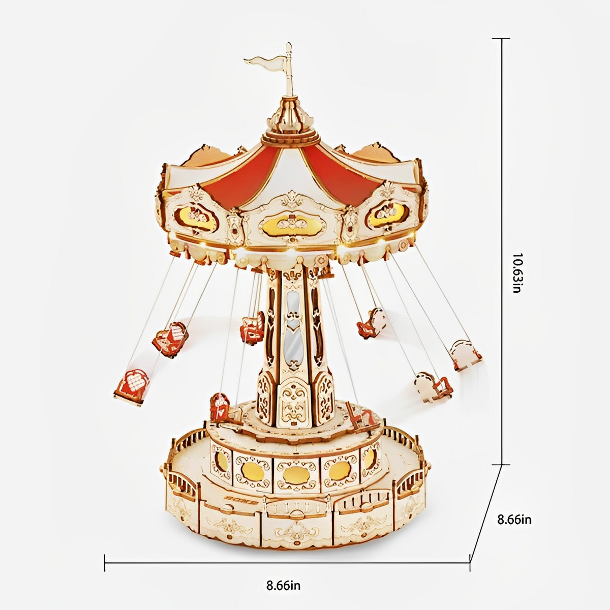 Puzzle 3D manège mécanique à construire